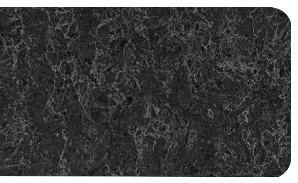 eased Dark gray and black marble texture with subtle white veining and rounded corners on the right side.